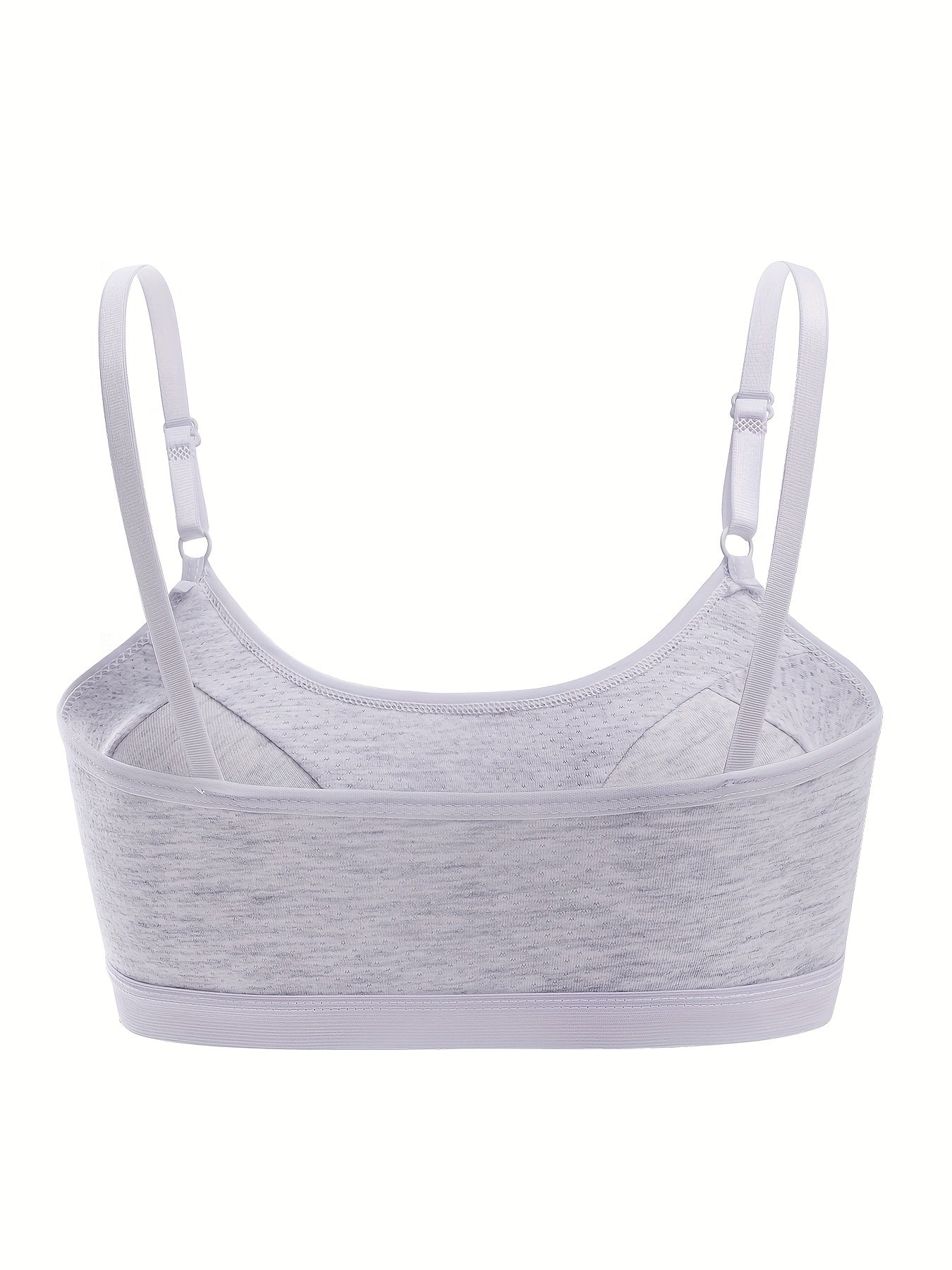 Flower Button Bralette for Girls 9-15 - Adjustable & Breathable