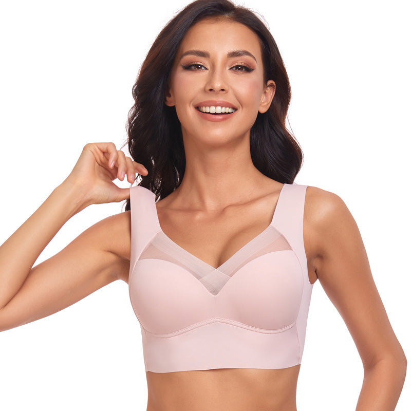 Women's Thin Wireless Strapless Bandeau Bra: Seamless Lifting Support for Small Chest