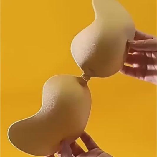 1 Pair Strapless Stick-On Bra: Mango-Shaped, Invisible Lift & Support