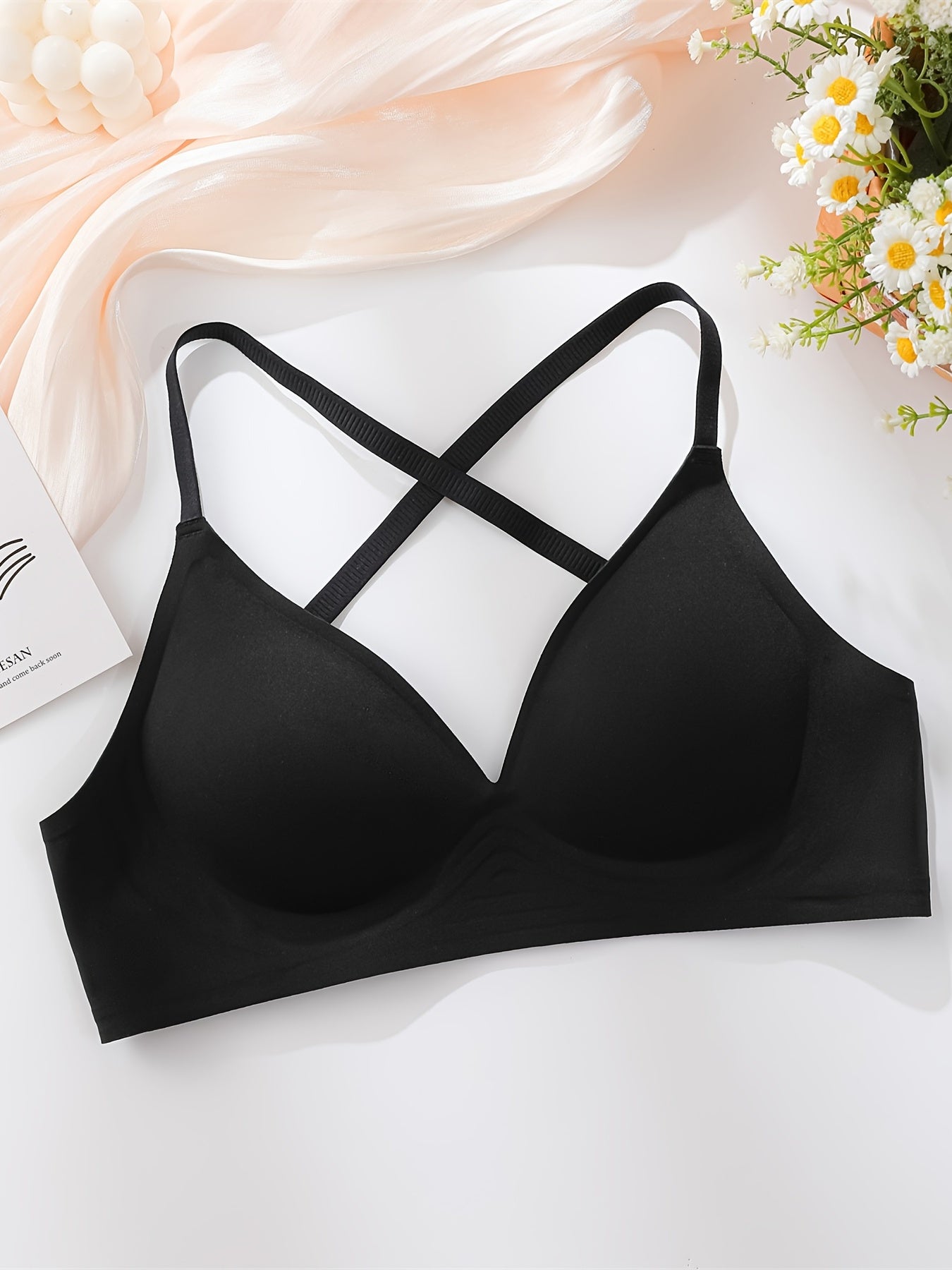 Cross Back Full Coverage Bras - Seamless, Sexy & Adjustable, Women's Everyday Intimates