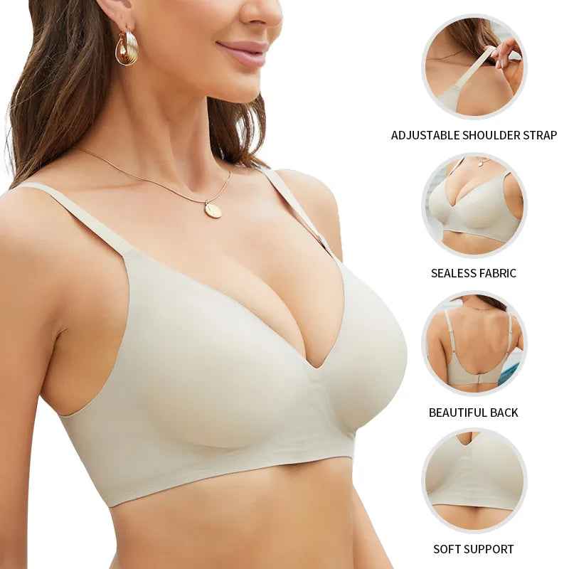 Seamless Wire-Free Bra for Women - Comfortable & Sexy Bralette Underwear