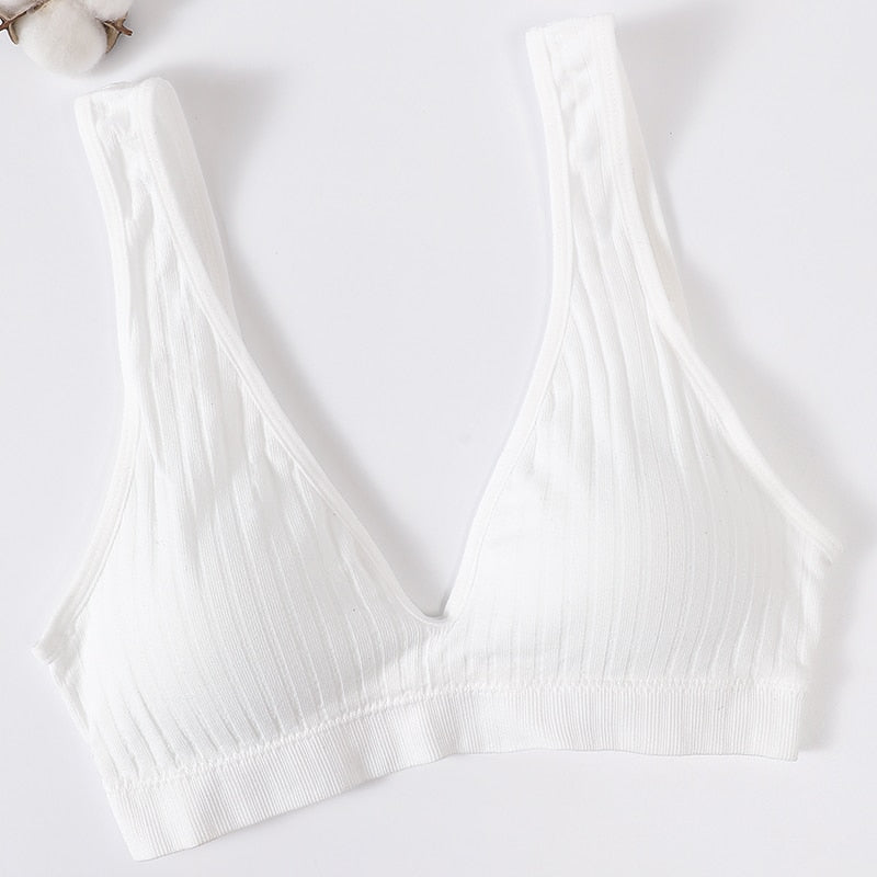 Seamless Sports Bras for Women - Plunge, Deep V, Sexy Backless Bralette Underwear