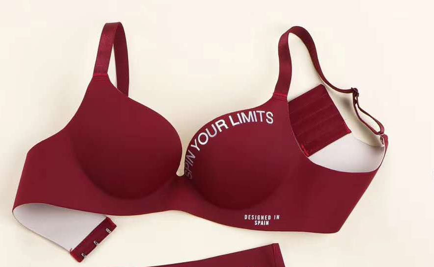 SP&CITY Women's Sports Wire-Free Push-Up Bras - Simple Colored, Gathered, Seamless Comfort