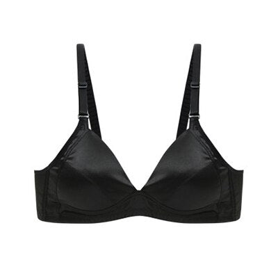Sujetadores sin costuras y sin aros de seda auténtica para mujer: lencería natural, suave y cómoda para el día a día.