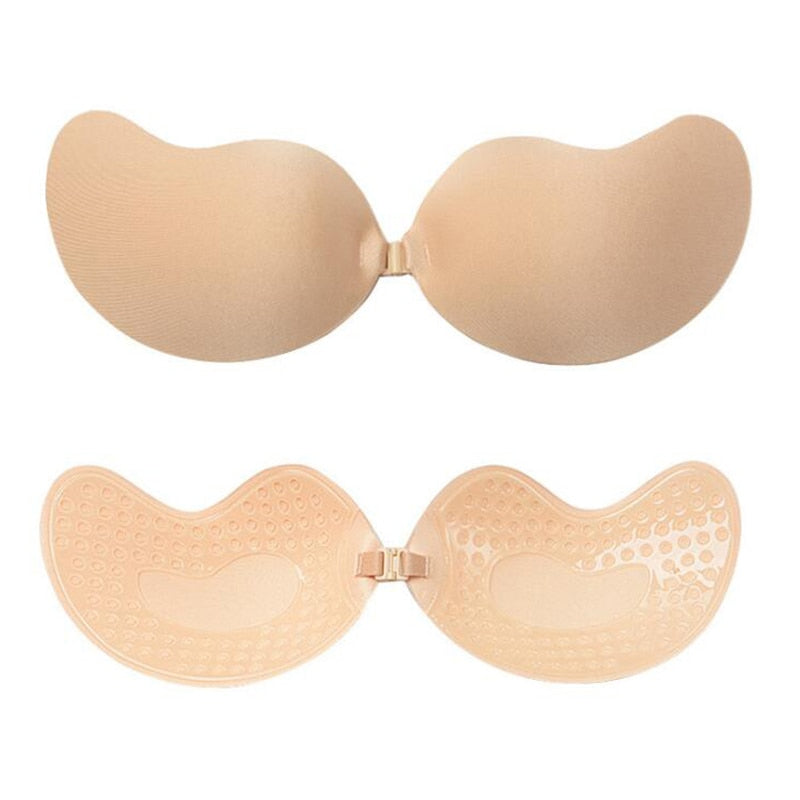 Sexy NuBra Push Up Invisible Bra for Women - Nude, Strapless, Adhesive Breast Lift
