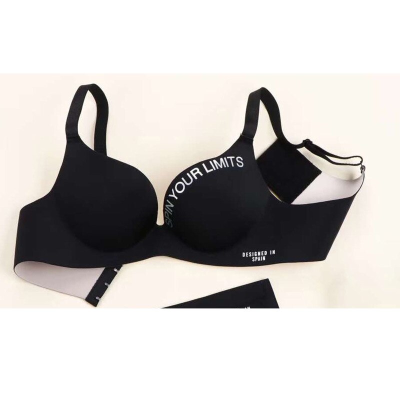 SP&CITY Women's Sports Wire-Free Push-Up Bras - Simple Colored, Gathered, Seamless Comfort
