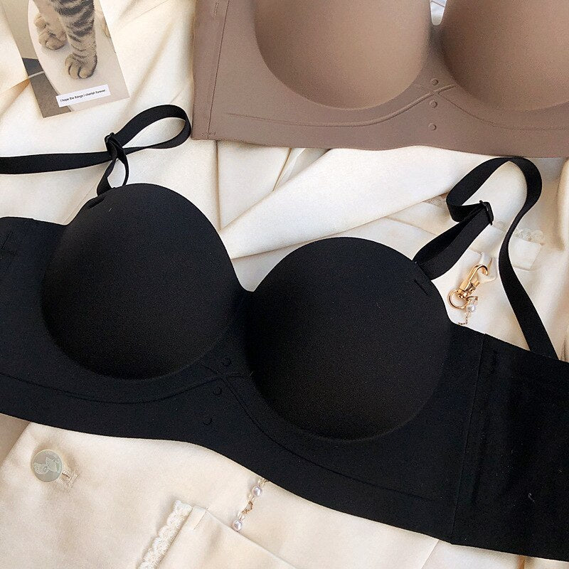 Only A Bra Half Cup Non-Slip Push Up Bralette - 5 Colors, Thicken Seamless Lingerie for Girls