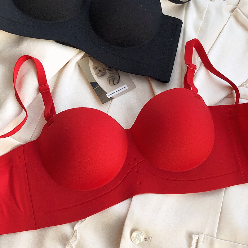 Only A Bra Half Cup Non-Slip Push Up Bralette - 5 Colors, Thicken Seamless Lingerie for Girls