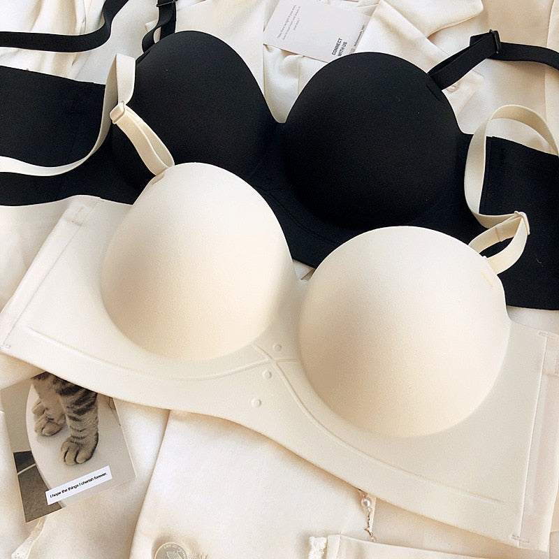 Only A Bra Half Cup Non-Slip Push Up Bralette - 5 Colors, Thicken Seamless Lingerie for Girls