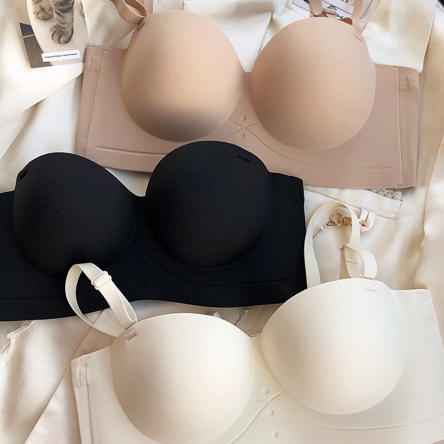 Only A Bra Half Cup Non-Slip Push Up Bralette - 5 Colors, Thicken Seamless Lingerie for Girls
