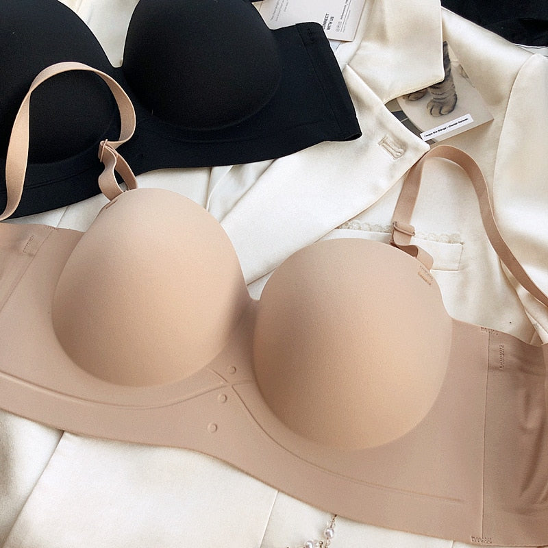 Only A Bra Half Cup Non-Slip Push Up Bralette - 5 Colors, Thicken Seamless Lingerie for Girls