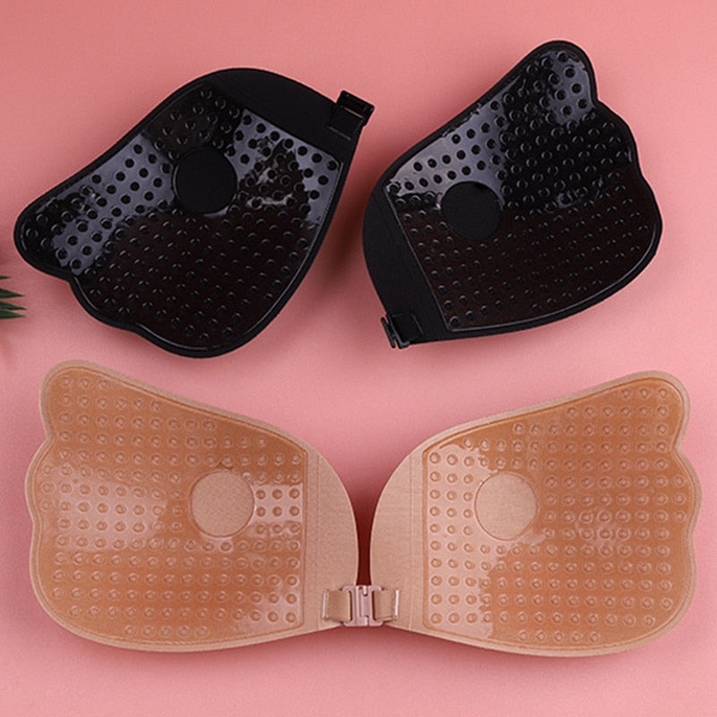 Sexy NuBra Push Up Invisible Bra for Women - Nude, Strapless, Adhesive Breast Lift