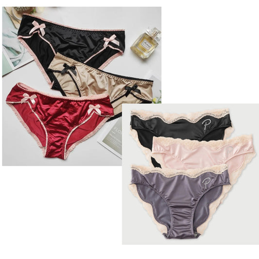 2025 French Rhinestone &amp; Lace Bow Panties for Women - Irene's Secret