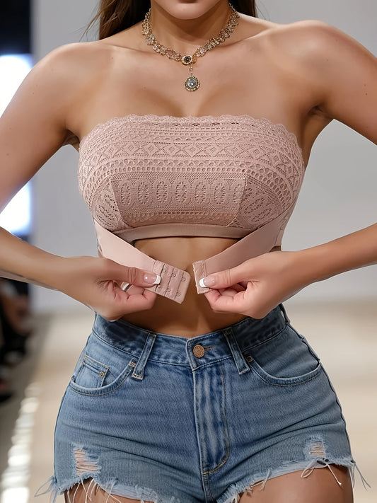 Free shipping! Lace Strapless Bra Must-Have for 2024!