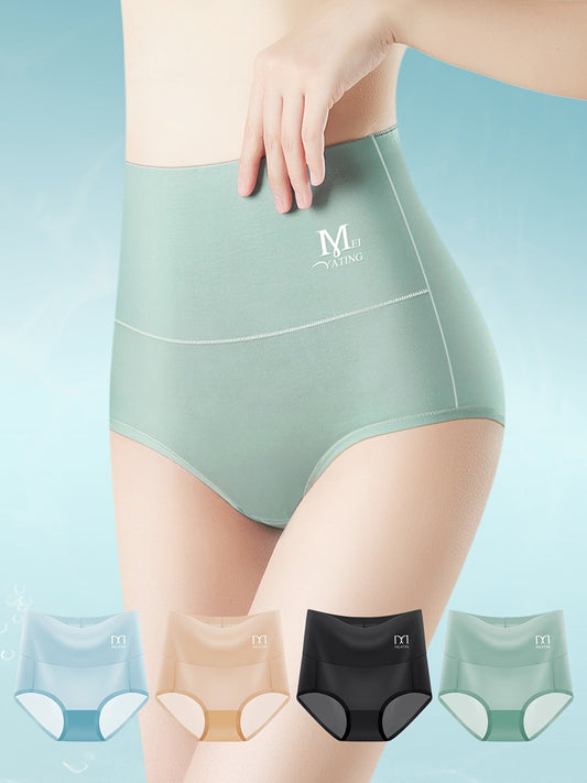 2025's Top Tummy Support Underwear: Ice Silk High Waist Panties