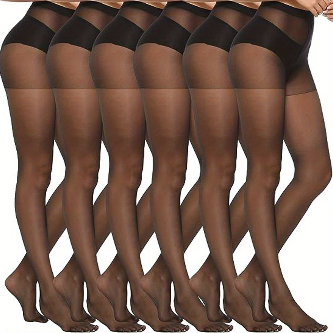 2025 Trendy Hosiery for Less: 6-Pack Sheer Pantyhose
