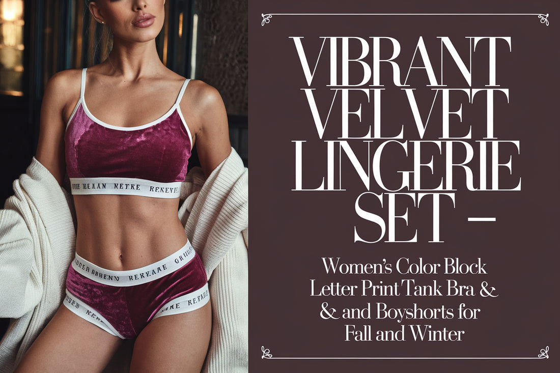 ⛄️ 2024 Winter Essential: Vibrant Velvet Lingerie Set - The Perfect Blend of Warmth and Style
