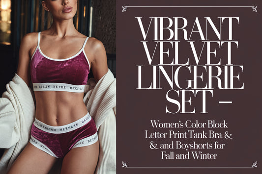 ⛄️ 2024 Winter Essential: Vibrant Velvet Lingerie Set - The Perfect Blend of Warmth and Style