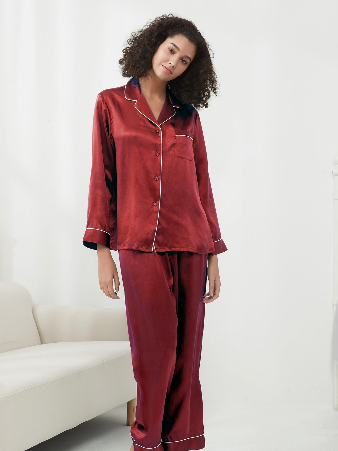 Bridal Gift Set: Luxury Mulberry Silk Pajama Women Wedding