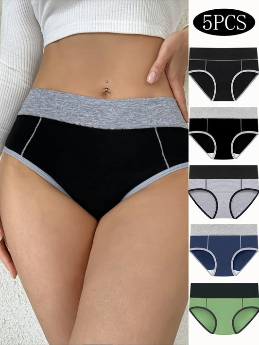 Seamless Briefs Women High Waist Cotton Pack - No Lines Breathable Everyday