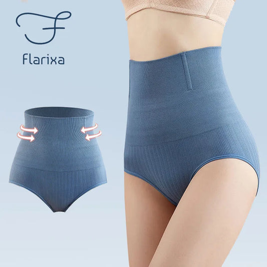 high waist panties: Flarixa Seamless Panties for Tummy Control
