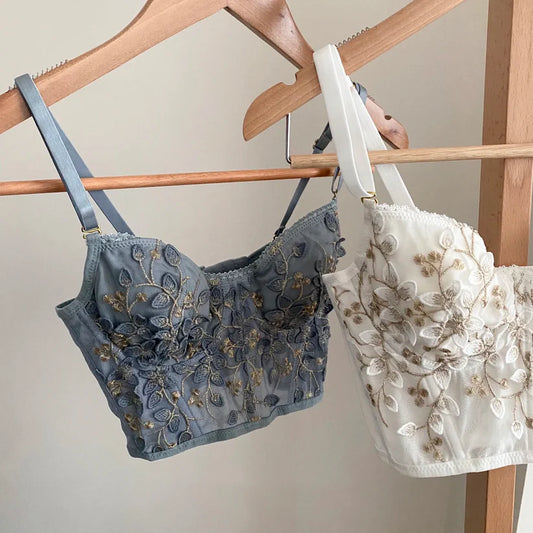 ❄️ Winter 2024 Essential: The Elegant and Sexy Three-Dimensional Embroidered Bra
