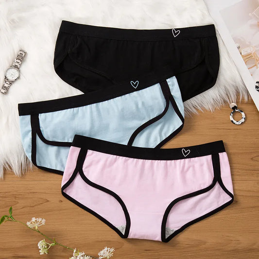 3-Pack Cotton Sports Briefs – Boy-Leg Cut Breathable Lingerie