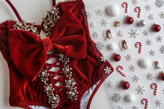 🎄2024 Christmas Essentials: Festive Lingerie and Snowflake Nails from IRENE'S SECRET