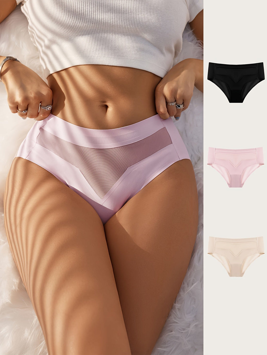 Mesh Panties: Why This 3-Piece Semi Sheer Set Is Every Woman's New Everyday Essential