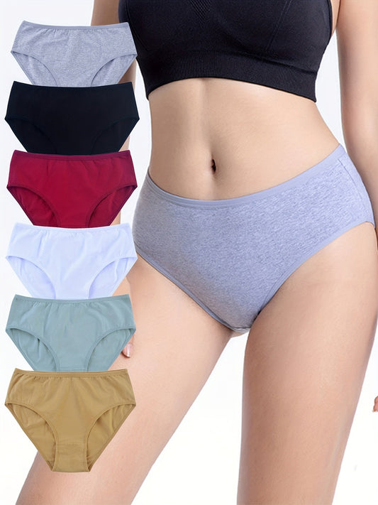 Breathable Cotton Panties Women - 6-Pack Everyday Comfort No Show