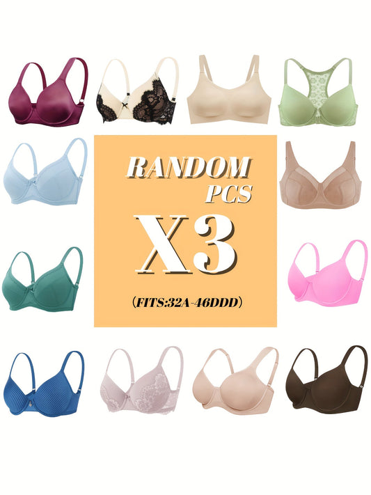 The Ultimate 3-Pack Women's Minimizer Bra Guide: Plus Size Full Coverage Support (32A–46DDD)