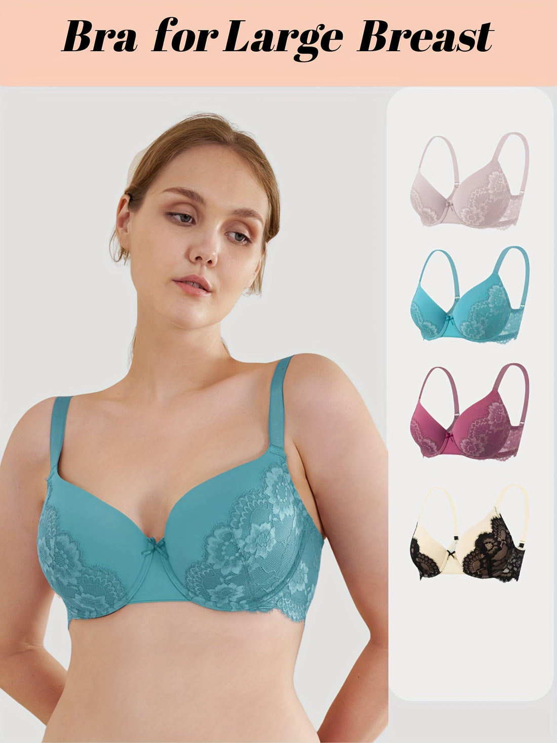 Unlined Plus Size Minimizer Bras for Everyday Comfort