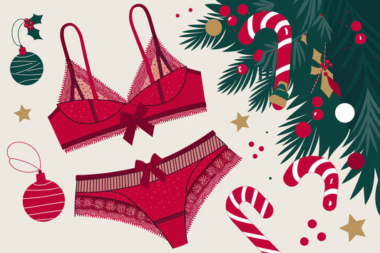 🎄 2024 Festive Red Lace Sexy Christmas Underwear Set: The Perfect Holiday Lingerie