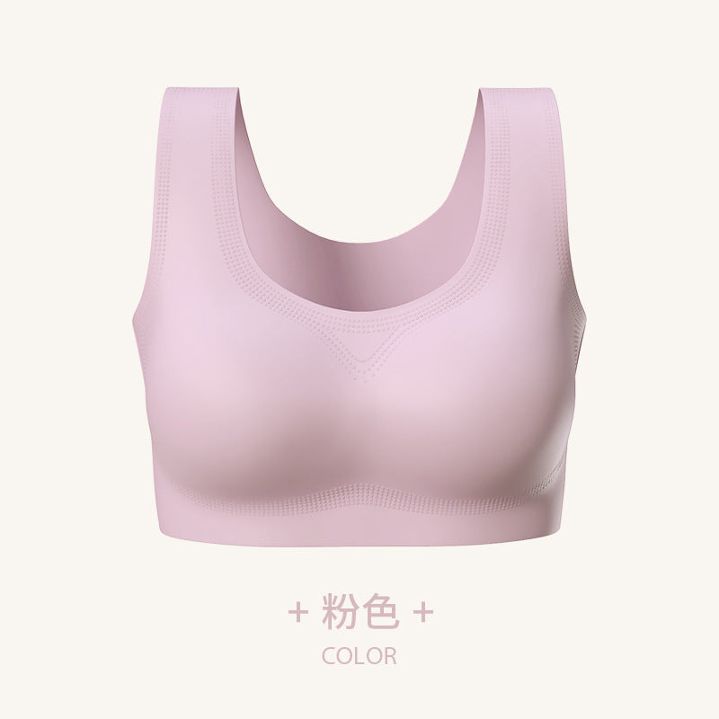 Women's Seamless Backless Vest Bra: Wireless Push-Up for Small Chest