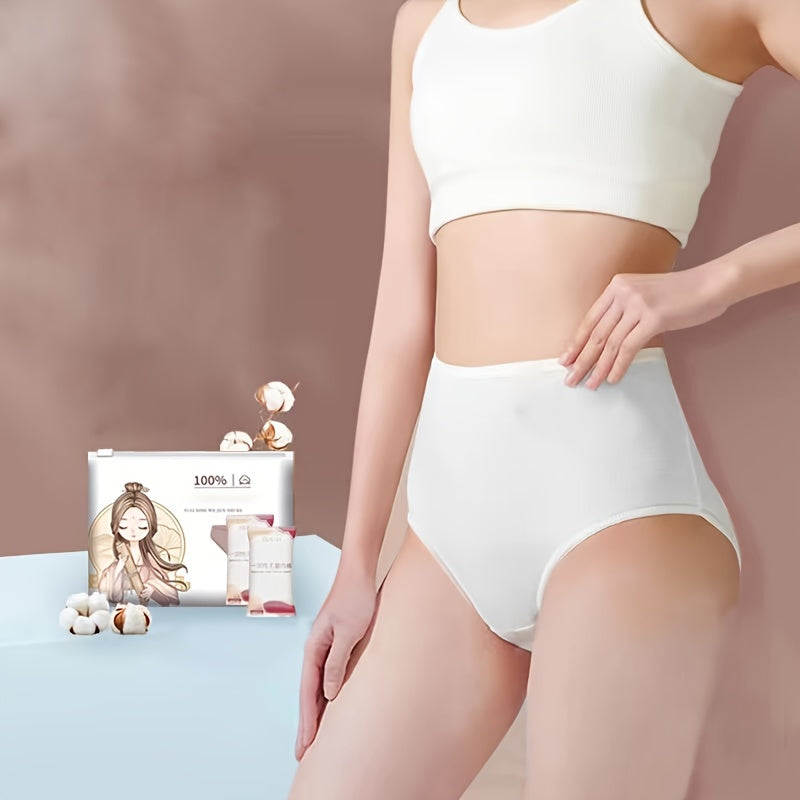 Disposable High-waisted Panties For Women, And Disposable Shorts For Women, Portable, Travel Essentials