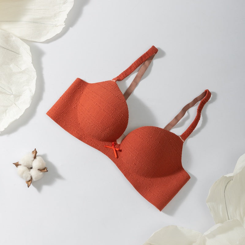 Wireless Push-Up Bra for Small Bust: Seamless, Padded with Thick Straps