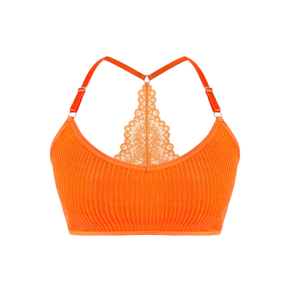 Women's Lace Vest Bra: Lift & Side Support, Adjustable Straps