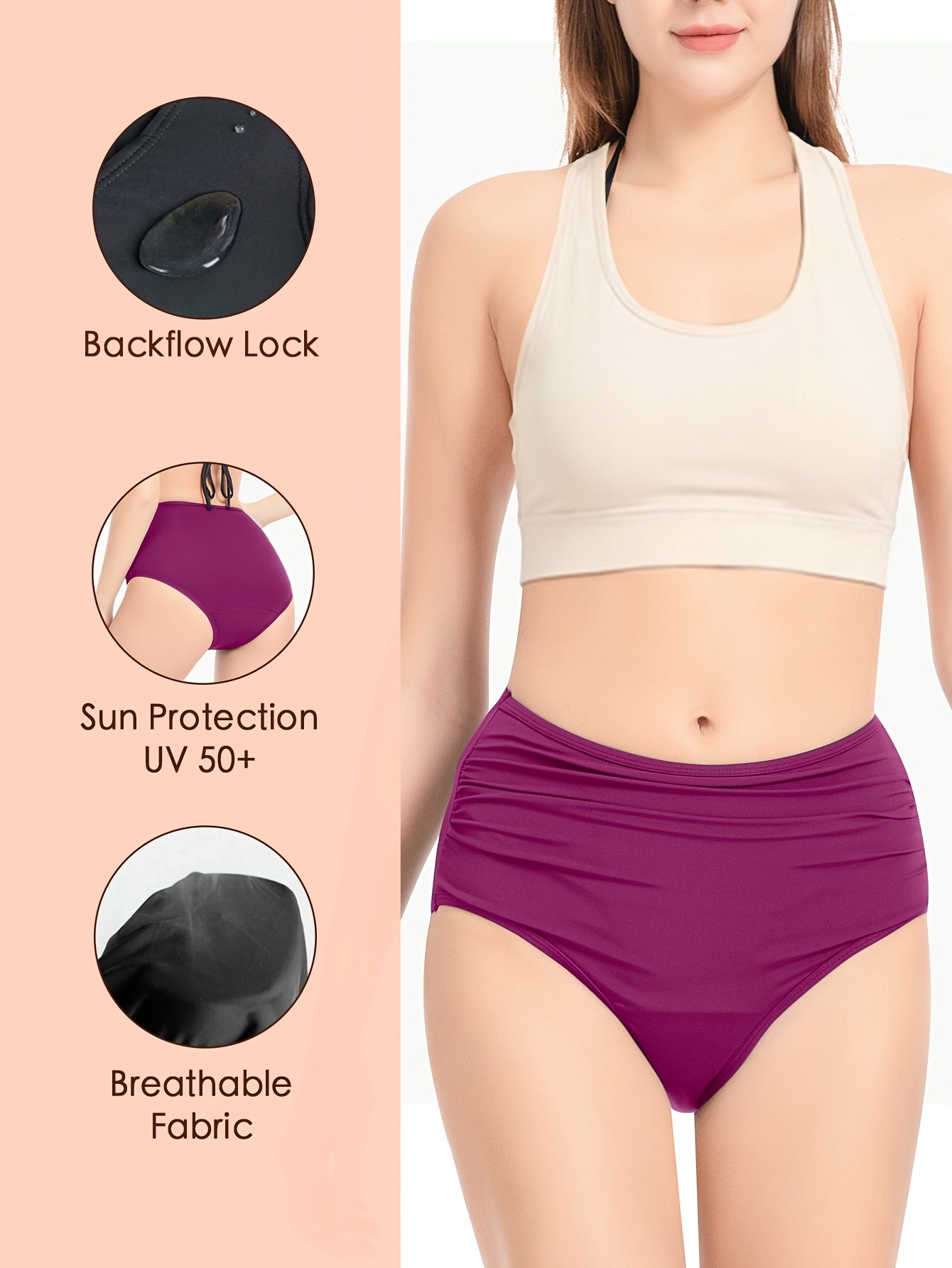 High-Waist Period Panty – 4-Layer Cotton Gusset Quick-Dry Invisible