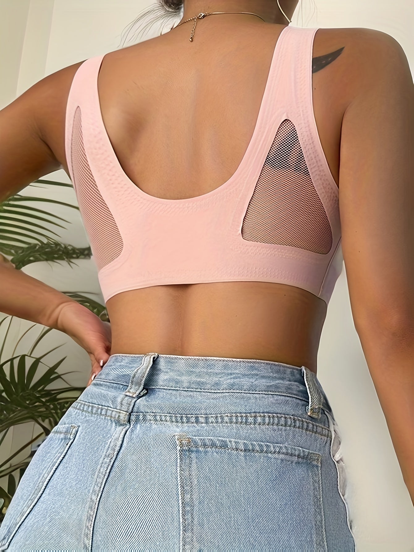 Mesh Stitching Bra – nahtloser und atmungsaktiver Sport-BH