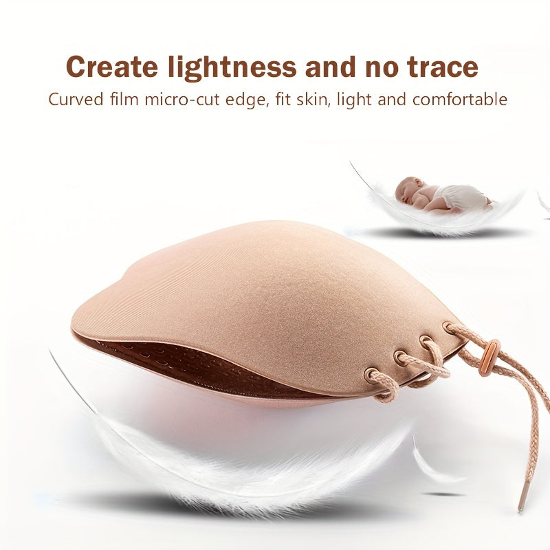 Reusable Adhesive Breast Pasties: Invisible, Backless, Lace-Up for Women