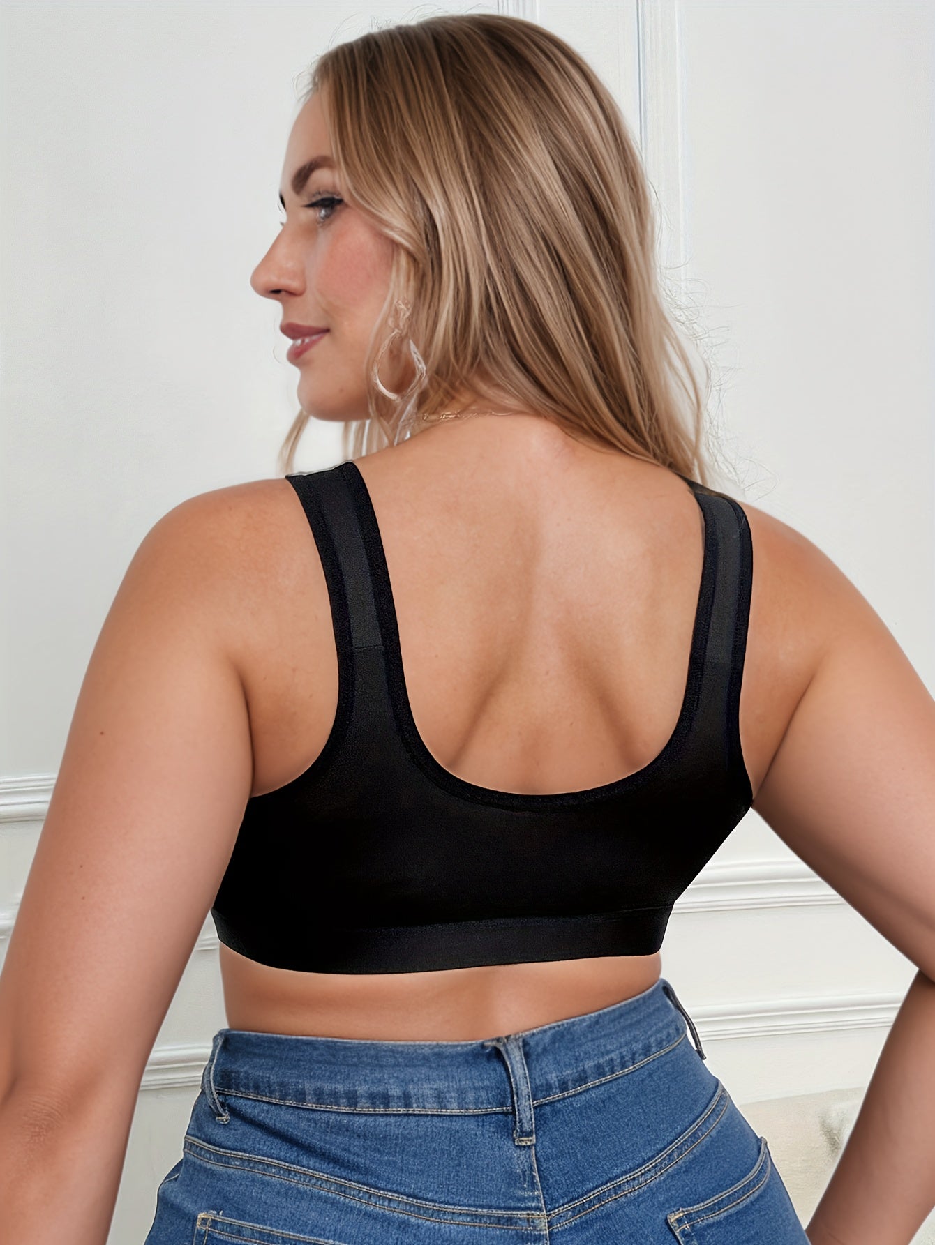 4-Pack Women's Seamless Bras: Wireless, Lace Straps, No Padding, Medium Support