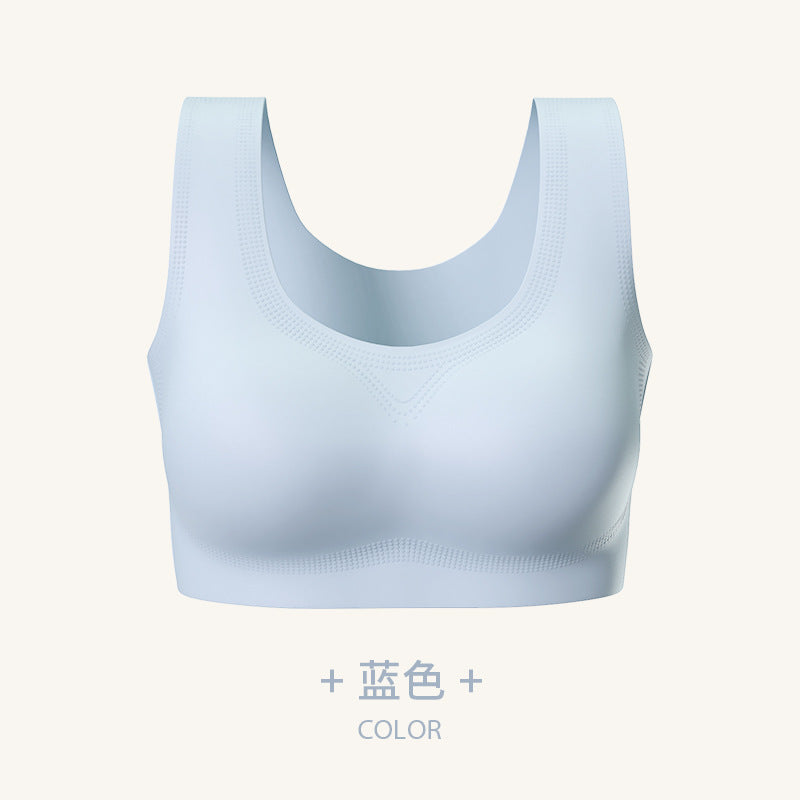 Women's Seamless Backless Vest Bra: Wireless Push-Up for Small Chest