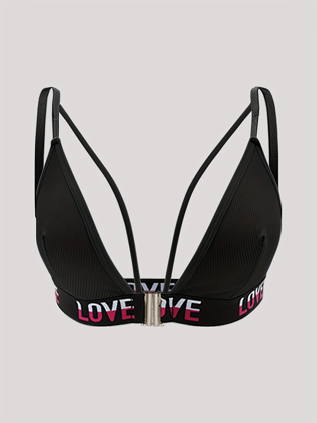 Push-Up-BH mit starker Stützkraft für Damen – bügellos, weiches Mischgewebe, eleganter Frontverschluss in Schwarz