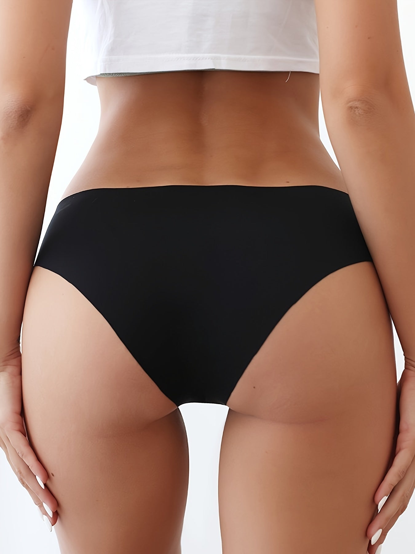 9 Pcs Women's Seamless Stretch Underwear - Breathable Ice Silk, Sexy Comfortable Hipster Panties