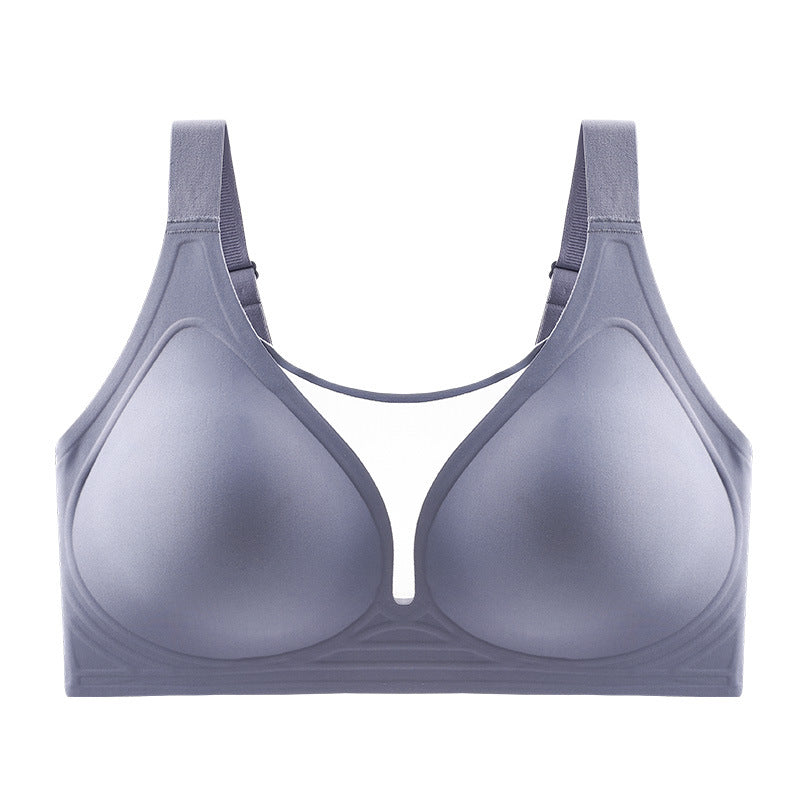 Plus Size Full Coverage Seamless Mesh Bra: Minimizes Bust, Prevents Sagging, Thin Cups