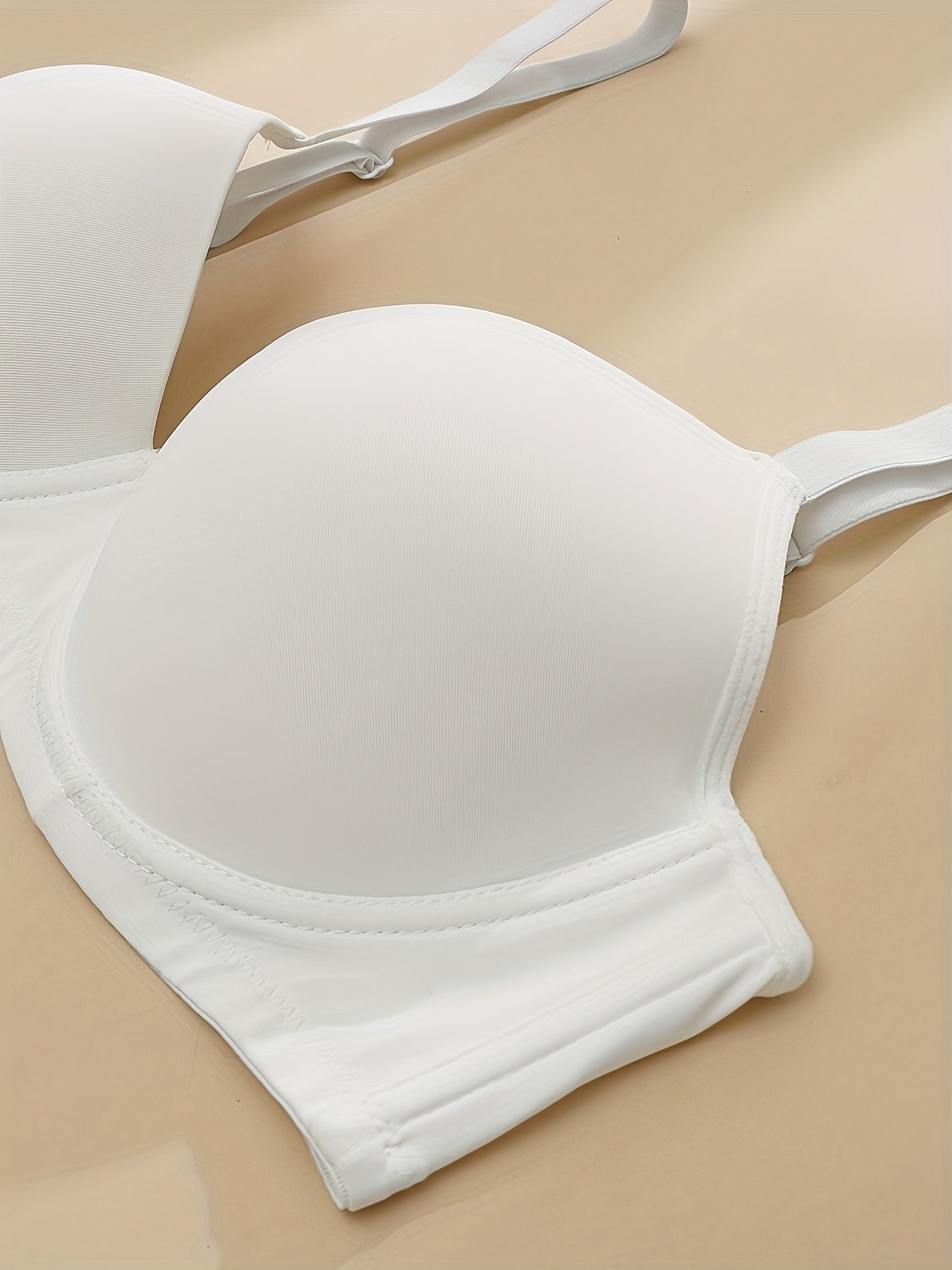 [Einfacher, fester Damen-Unterwäsche-BH] 6-teiliger einfacher, fester nahtloser BH, bequemer und atmungsaktiver Push-Up-BH, Damen-Dessous und -Unterwäsche