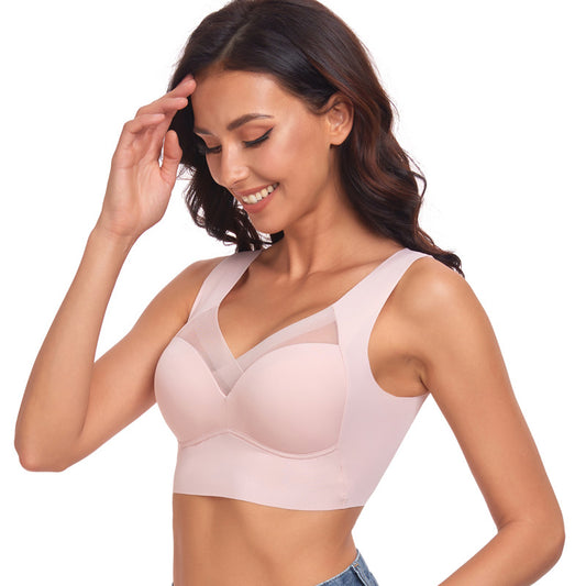 Women's Thin Wireless Strapless Bandeau Bra: Seamless Lifting Support for Small Chest