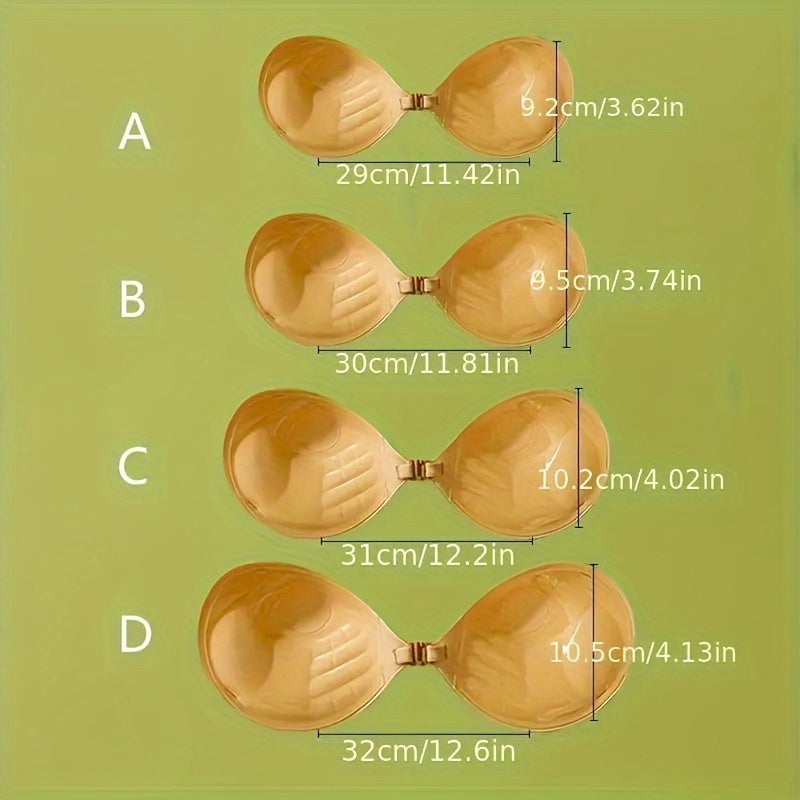 2-Pack Thickened Adhesive Bra Pads: Invisible Push-Up Nipple Covers