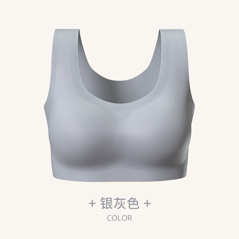 Women's Seamless Backless Vest Bra: Wireless Push-Up for Small Chest