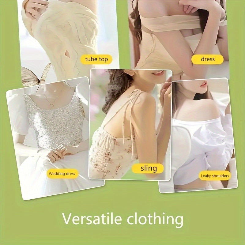 2-Pack Thickened Adhesive Bra Pads: Invisible Push-Up Nipple Covers